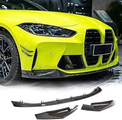 WANGJF Auto Frontlippe Frontspoiler für BMW 3 4 Series G80 M3 G82 M4 2 Door 4 Door 2021 2022, Frontlippe Spoiler Protector, Antikollision Frontlippe Frontspoiler. von WANGJF