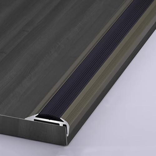 90 Cm Treppenkantenprofil Alu, Winkelprofil Aluminium, Treppenstufen Verkleiden, für Den Außen- und Innenbereich(Gray,3.2x1.2cm/1.2x0.5 in) von WANGJIANPENGPL