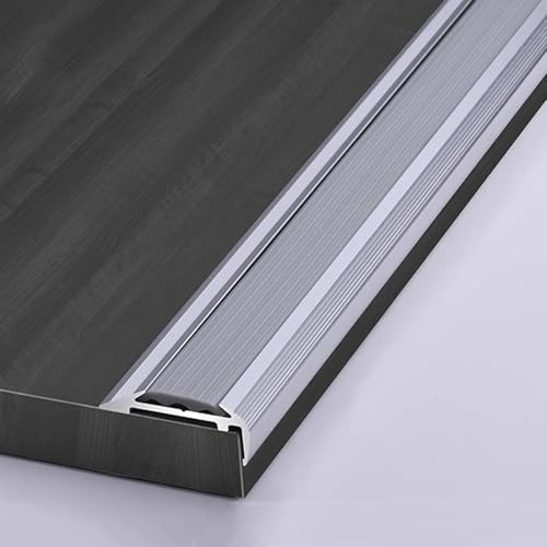 90 Cm Treppenkantenprofil Alu, Winkelprofil Aluminium, Treppenstufen Verkleiden, für Den Außen- und Innenbereich(Silver,3.2x1.2cm/1.2x0.5 in) von WANGJIANPENGPL
