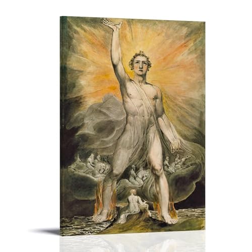 WANGLIDD William Blake Gemälde, Wandkunst, Posterdruck, der Engel der Offenbarung, Leinwandgemälde, Wandkunst, dekorativer Bilddruck, moderner Dekorrahmen, 20 x 30 cm WANGLIDD William Blake Gemälde, Wandkunst, Posterdruck, der Engel der Offenbarung, Leinwandgemälde, Wandkunst, dekorativer Bilddruck, moderner Dekorrahmen, 20 x 30 cm von WANGLIDD
