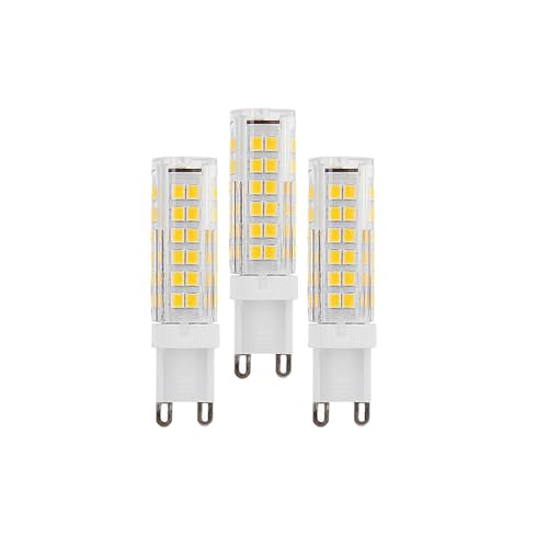 WANGPEI G9 LED-Glühbirnen 9W Äquivalent 90W Halogen Warmweiß 3000k 900Lumen AC220-240V 360° Abstrahlwinkel Energieeinsparung G9 Nein Dimmbar(3 Stücke) von WANGPEI