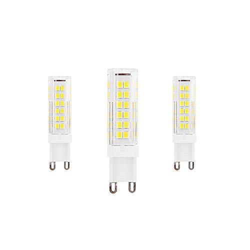 WANGPEI G9 LED-Glühbirnen 9W Äquivalent 90W Halogen Kaltweiß 6000k 900Lumen AC220-240V 360 ° Abstrahlwinkel Energieeinsparung G9 Nein Dimmbar(3 Stücke)[Energieklasse A++] von Lepro