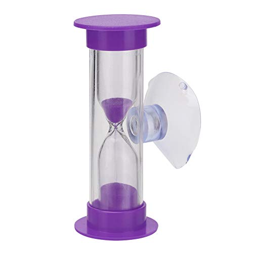 WANGQI Farbenfrohe Sanduhren Klein Sanduhr Timer zum Zähneputzen for Kinder Bunte Sanduhr mit Saugnapf Kinderzähne Zähneputzen Timer Geburtstagsgeschenk Basteln 3 Minuten Sanduhr von WANGQI