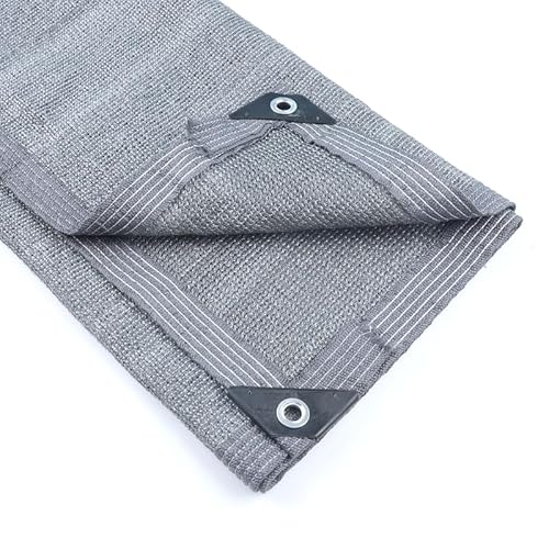 Sonnensegel 85% Schattierung Grau Verdickt Sonnenschutz Netz Außenmarkise Anti-UV Pergola Segel Balkon Schwimmbad(Gray Edge,1x5m) von WANGSHAOWEI