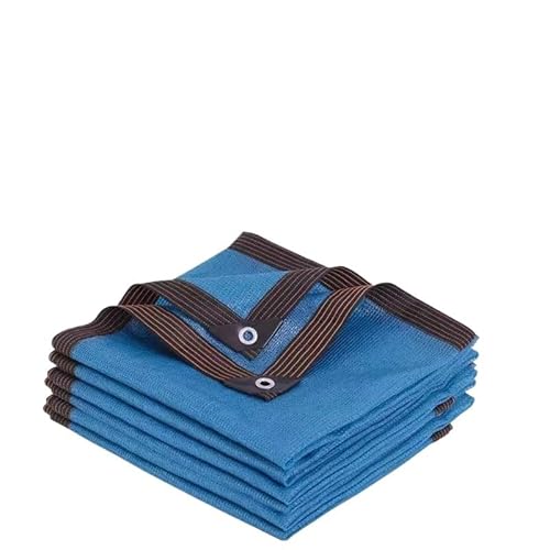 Sonnensegel Beschattung Garten Markise Kerze Outdoor Camping Balkon Fenster Wärmedämmung Sonnenschutznetz Pool Sommer Sonnenschutznetze(Blue,4x4m) von WANGSHAOWEI