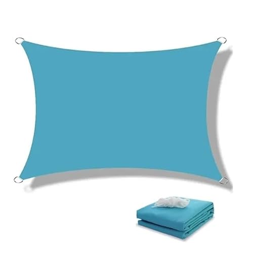 Sonnensegel Markisen for den Außenbereich, wasserdicht, Sonnenschutz, Segel, Garten, Überdachung for Terrasse, Auto, Leinwand, Markise, rechteckig, Pool(Lake Blue,300x600cm) von WANGSHAOWEI