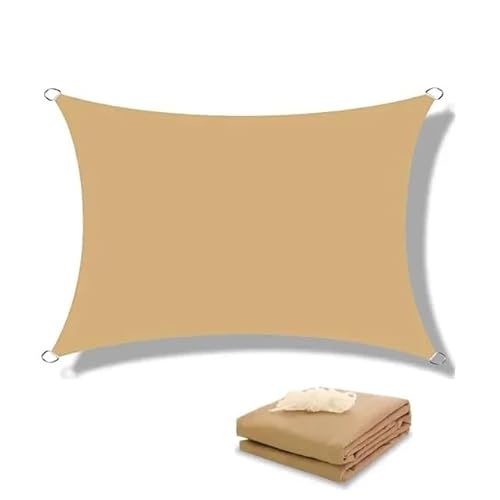 Sonnensegel Markisen for den Außenbereich, wasserdicht, Sonnenschutz, Segel, Garten, Überdachung for Terrasse, Auto, Leinwand, Markise, rechteckig, Pool(Sand Yellow,300x400cm) von WANGSHAOWEI