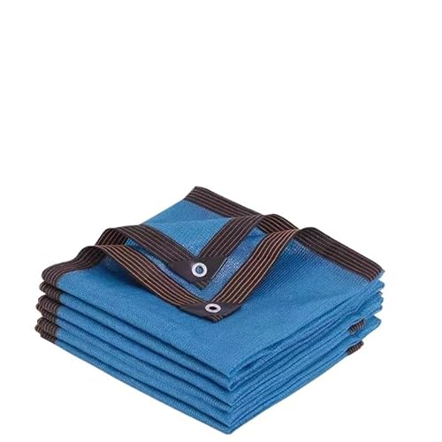 Sonnensegel Outdoor Sonnenschutznetz Beige Garten Gebäude Shelter Pavillon Pergola Sonnenschirm Segel Balkon Möbel Baldachin(Blue,4x4m) von WANGSHAOWEI