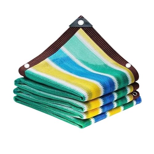 Sonnensegel Outdoor wasserdichte Leinwand Sonnenschutznetz Schatten Mesh Zaun Abdeckung Sonne Sonnensegel Garten Balkon Auto Netze Markisen Zelte(400cmx400cm-01) von WANGSHAOWEI