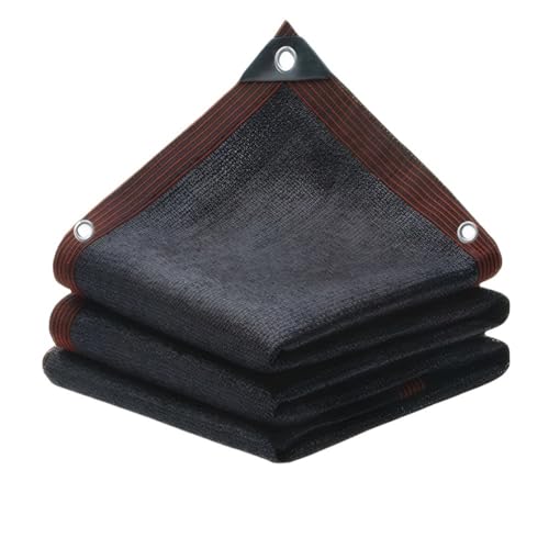 Sonnensegel Schwarzes Schattentuch Sonnenschutznetz Gartenpflanzen-Schattenabdeckung 6-poliger Überdachungs-Swimmingpool-Pergola mit Ösenclip(1M) von WANGSHAOWEI