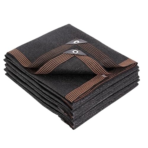 Sonnensegel Schwarzes Sonnenschutznetz for den Garten, Sukkulenten-Schattierungsnetz, for die Abdeckung von Schwimmbädern im Freien, 3-polig, 6-polig, 12-polig(12 Pin,6x1m) von WANGSHAOWEI