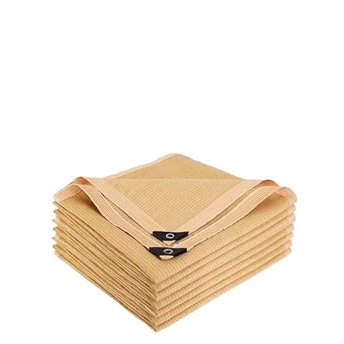 Sonnensegel Sonnenschirmnetz for den Garten im Freien, Sonnenschirm for die Terrasse, Sonnenschutznetz for Camping, Sonnenschutzstoff(Beige,4x5m) von WANGSHAOWEI