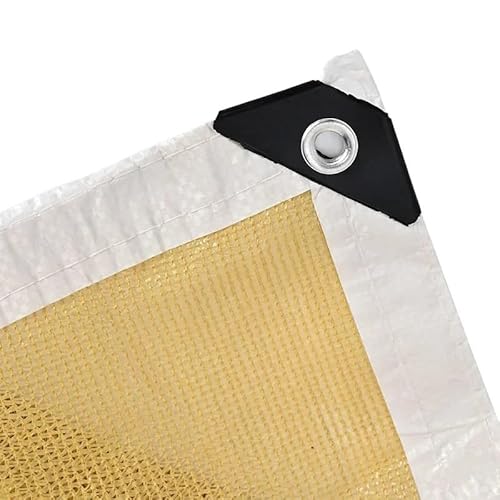 Sonnensegel Sonnenschutznetz, Balkon-Sichtschutznetz, Zaun for Sommer-Sukkulentenpflanzen, Beschattung for Garten, Schwimmbad, Abdeckung, Terrasse, Autoschuppennetz(Beige,0.6x2M) von WANGSHAOWEI