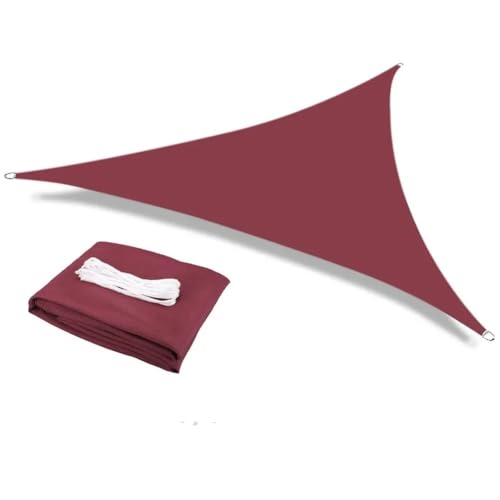 Sonnensegel Wassergarten im Freien, Innenhof, Party, Sonnenschirm, Strand, Campingpool(Wine Red,5x5x5M) von WANGSHAOWEI