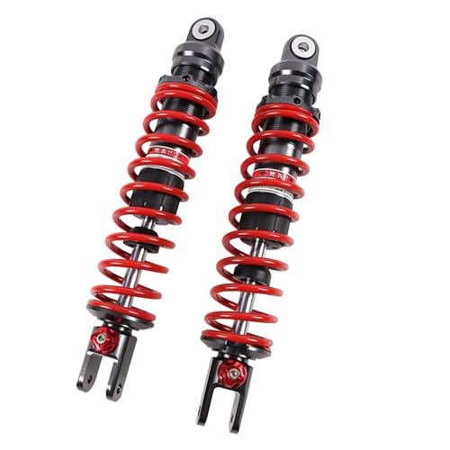WANGSHAOWEI Motorrad StoßDäMpfer Universelle 320-mm-Stoßdämpfer for Motorräder hinten StoßDäMpfer(Red) von WANGSHAOWEI