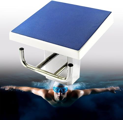 WANGYYDS Pool-Sprungturm, Rutschfestes Sprungbrett Metallstahlsockel, Startblock Sprungbecken Im Innen- Und AußEnbereich Mit 15° Neigung Und 250 Kg / 550 lbs Tragkraft Schwimmsprungplattform,Upgraded von WANGYYDS