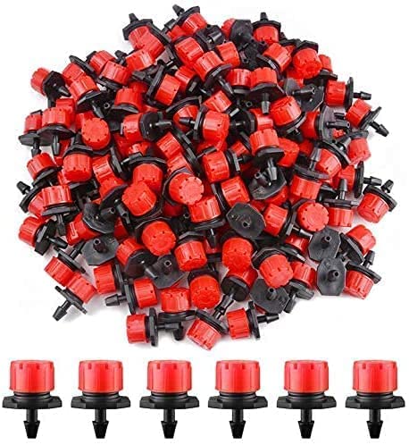 100 Stück 4/7mm Bewässerung Tropfer Sprinkler, Micro Tropfer Bewässerungs Bewässerungs Sprinkler Einstellbar Garten Bewässerung Micro Drip Bewässerungssystem Garten Bewässerungsset von WANGZAIZAI