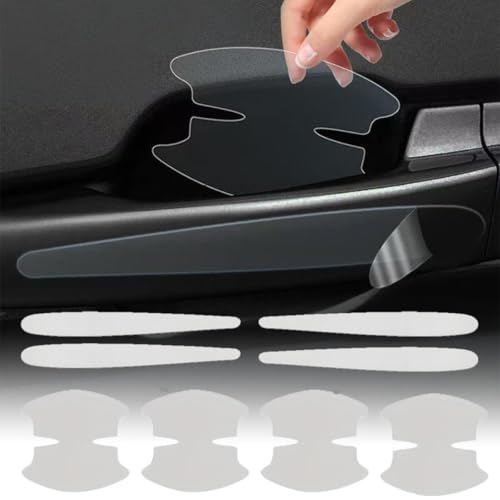 WANGZENIU 8 Stück Auto Türgriff Schutzfolie für BYD Seal U DM-i 2023 2024 2025, PVC-Folie Türgriff Lackschutzfolie Auto Tür Cup Protector Anti-Kratz-Aufkleber Selbtklebend von WANGZENIU