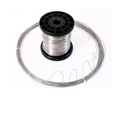 Drahtseil 1 stücke 1-100 Meter 304 Edelstahl Weich/hart Stahl Draht Durchmesser 0,02-3mm Einzel Strang zurrgurt Weicheisen Draht Rostfrei Stahlseil(0.05mm X 100m,Hard Steel Wire) von WANGZEYU