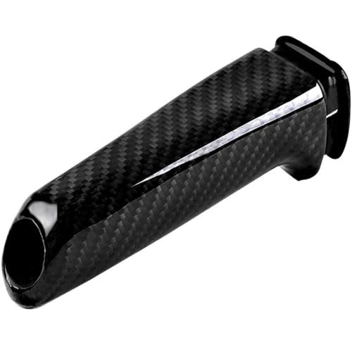 Handbremsengriffe Auto-Handbremsgriff-Abdeckung, passend for BMW E46 E90 E92 E60 E39 F30 F34 F10 F20, Zubehör, universelle Innenverkleidung mit Karbonfasermuster Handbremse Abdeckung(Real Carbon Fiber von WANGZEYU
