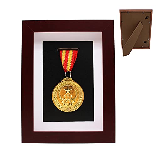 Medaillenbox aus massivem Holz, Marathon-Medaillen-Display, Marathon-Medaille, Vitrine, Marathon, Aufbewahrungsbox, passend für alle Sport-Gewinner, militärische Medaille, Medaille, 20.3x15.2 cm von WANLIAN