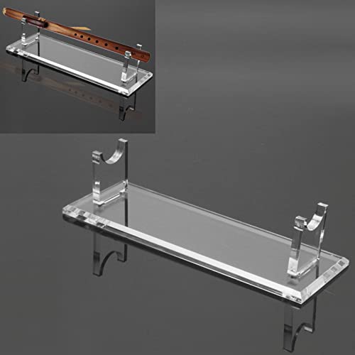 WANLIAN Flötenständer, Desktop-Flötenständer, Desktop-Flötenständer, Acryl, Flötenständer für Flöte, indische Flötenständer (transparent1) von WANLIAN