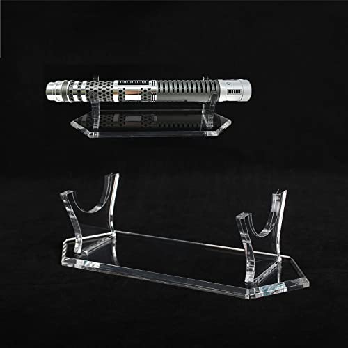 WANLIAN Lichtschwertständer, Messerständer, Acryl, Desktop-Lichtschwert-Präsentationsständer, Schwertständer, dekorativer Schwertständer, Präsentationsständer für Säbel, Dolch, Schwert (transparent, 1 von WANLIAN