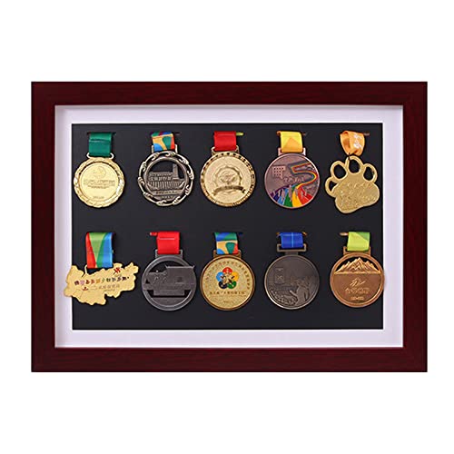 WANLIAN Medaille Vitrine Tiefer Rahmen Massivholz Medaille Rack Display War/Militär/Sport/Marathon/Medaille Rahmen von WANLIAN