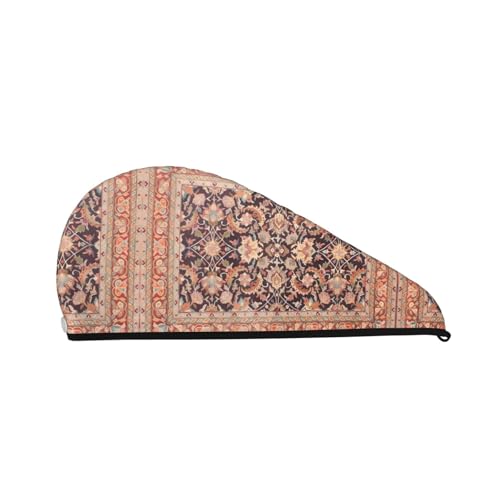 WANLON Antike orientalische Kunstsamt-Trockenhaarkappe für Frauen – feuchtes Handtuch mit schnell trocknendem Turban – ideal für Zuhause, Strand und Baden! von WANLON
