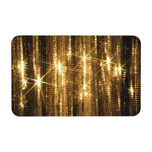 WANLON Gold Pailletten Sparkle Kieselgur Matte Bad Duschteppich - Saugfähig, Badezimmer Bodenmatte für Küche, Eingang, Schlafzimmer & Wohnzimmer WANLON Gold Pailletten Sparkle Kieselgur Matte Bad Duschteppich - Saugfähig, Badezimmer Bodenmatte für Küche, Eingang, Schlafzimmer & Wohnzimmer von WANLON