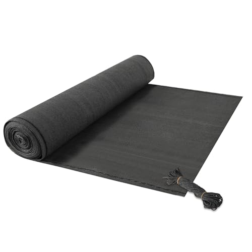 WANNYTON Zaunblende 1,5m x 6m effektiver Sichtschutz mit Seil, Zaun 150 g/m² HDPE Schattiernetz, UV-resistent Reißfest, 90% Beschattungsgrad, Windschutz für Sportplatz Garten Tennisblende von WANNYTON