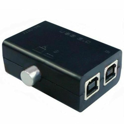 2024 1.1/2.0 Sharing Share Switch Box Hub 2 Ports PC Computer Scanner Drucker Handbuch von WANSUPYIN