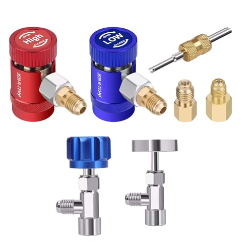 R1234YF Adapter-Set, R1234YF Schnellkupplungsadapter mit selbstdichtendem und durchstoßendem Dosenhahn R1234YF Adapter-Set, R1234YF Schnellkupplungsadapter mit selbstdichtendem und durchstoßendem Dosenhahn von WANSUPYIN