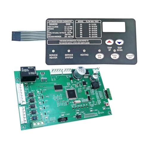 Upgraded 42002-0007S Pool Heater Control Board Kit, Switch Membrane Pad 472610Z for Pentair MasterTemp von WANSUPYIN