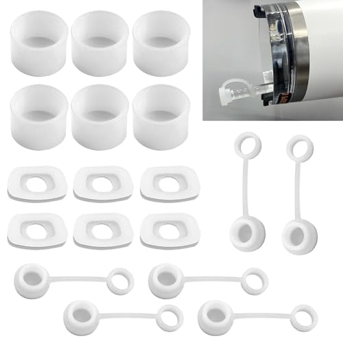 WANTOUTH Strohhalm Abdeckung Set Silikon Strohhalmabdeckungen kompatibel mit Stanley Cup 2,0 40/30oz Silikon Auslaufsicheres Stopfen Wiederverwendbar Silikonstopfen Strohhalm-Abdeckkappe von WANTOUTH
