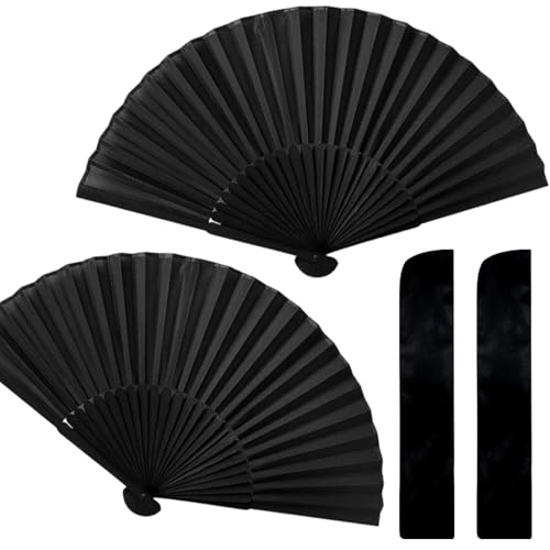 2 StüCk HandfäCher Schwarz Stoff Fecher Damen Stabil Faltbarer Hand Fan AbküHlung FäCher Holz HandfäCher Klein FäCher Kaufen FäCher Klein für Handtasche HandfäCher Stabil Faecher FäChern FaltfäCher 2 StüCk HandfäCher Schwarz Stoff Fecher Damen Stabil Faltbarer Hand Fan AbküHlung FäCher Holz HandfäCher Klein FäCher Kaufen FäCher Klein für Handtasche HandfäCher Stabil Faecher FäChern FaltfäCher von WANTUSHUI