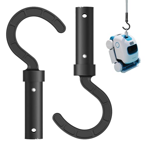 2 Stück Haken für Poolroboter,Roboter-Poolreiniger Zubehörhaken,Pool Hooks für Kabellosen Poolroboters Kompatibel mit Alle Arten von Poolreinigern,Poolstangenhaken Ersatzteile,Teleskopstange Aufhänger von WANTUSHUI