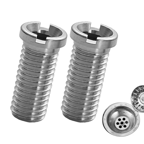 2 Stück Hohlschraube Spüle,Multifonctionnel M12 Schrauben,30mm Hohlschraube Für Siebkorbventile Spülbecken Sieb Schraube Abflusssieb Waschbecken Zubehör,Geeignet Für Küchenspülen Und Spülbecken (30MM) von WANTUSHUI