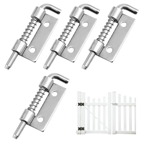 4 Stück Federstift Geladener Verriegelungsriege,304 Edelstahl Federriegel mit Loch Verriegelt auf der Linken Seite,Kompakter Riegelschloss,Federbolzen für Container,Schränke oder Türen (52mm,Silber) 4 Stück Federstift Geladener Verriegelungsriege,304 Edelstahl Federriegel mit Loch Verriegelt auf der Linken Seite,Kompakter Riegelschloss,Federbolzen für Container,Schränke oder Türen (52mm,Silber) von WANTUSHUI