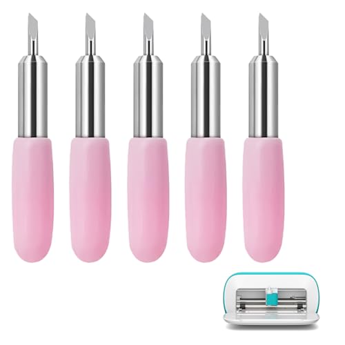 5 Stück Premium Ersatzklingen für Cricut Joy – Original Zubehör Set mit Gehäuse, Extra Feine Schneidklingen aus Wolframstahl, Mittenschnitt & Feinschnittklinge für Schneideplotter, Crafting Blade Cut 5 Stück Premium Ersatzklingen für Cricut Joy – Original Zubehör Set mit Gehäuse, Extra Feine Schneidklingen aus Wolframstahl, Mittenschnitt & Feinschnittklinge für Schneideplotter, Crafting Blade Cut von WANTUSHUI