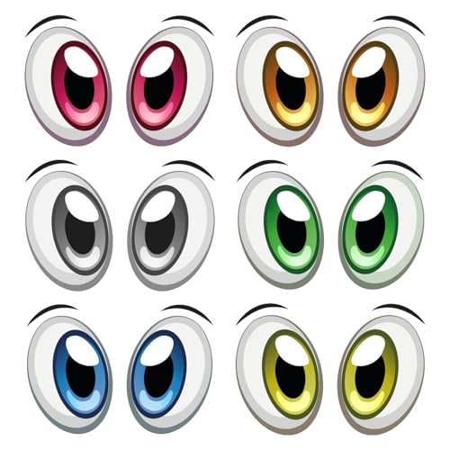 6 Stück Aufkleber Mähroboter, Aufkleber Augen, Wasserdichte Klebeaugen Selbstklebend Stickers, Karikatur Cute Reflektierend Augen Aufkleber Mähroboter, Für Warnung Auto Fahrrad Saugroboter Dekoration 6 Stück Aufkleber Mähroboter, Aufkleber Augen, Wasserdichte Klebeaugen Selbstklebend Stickers, Karikatur Cute Reflektierend Augen Aufkleber Mähroboter, Für Warnung Auto Fahrrad Saugroboter Dekoration von WANTUSHUI