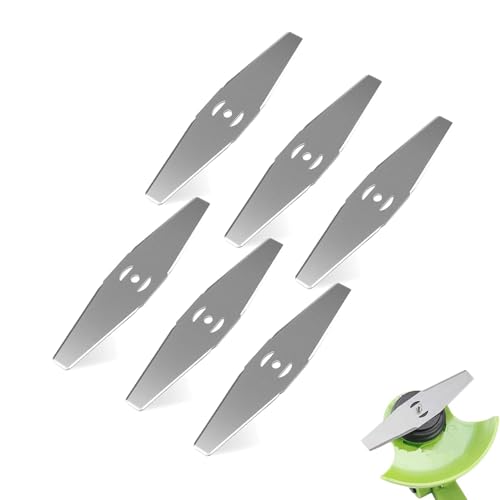 6 Stück Rasentrimmer Messer für Freischneider,Ersatzmesser Rasentrimmer für Trimmer Garten Zubehör,Akku Grasschere,Rasentrimmer Ersatzteile von WANTUSHUI