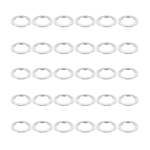 60 Stück Tür Unterlegscheiben,Fitschenringe Set,Fitschenringe Zimmertüren Runde,Distanzscheiben Edelstahl,Unterlegscheiben Für Türen Unterlegscheiben Edelstahl Bolzen edelstahl-unterlegscheiben Silber von WANTUSHUI