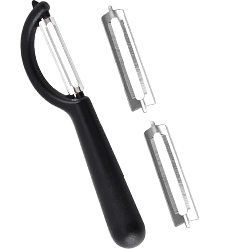 Edelstahlschäler Set für Gemüse & Obst – 1 Pendelschäler + 2 Klingen, Kompatibel mit WMF, Solingen, Rösle, Tupperware – Universalschäler & Testsieger Kartoffel Sparschäler Küche Edelstahlschäler Set für Gemüse & Obst – 1 Pendelschäler + 2 Klingen, Kompatibel mit WMF, Solingen, Rösle, Tupperware – Universalschäler & Testsieger Kartoffel Sparschäler Küche von WANTUSHUI
