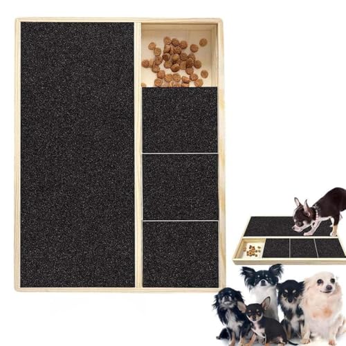 Dog Emery Board Scratcher Treat Box, Dog Nail Scratchboard, 3 in 1 Pet Scratch Pad for Nails, Wooden Dogs Nail File Board with Built-in Snack Box, Multifunctional Dogs Scratch Boards Dog Emery Board Scratcher Treat Box, Dog Nail Scratchboard, 3 in 1 Pet Scratch Pad for Nails, Wooden Dogs Nail File Board with Built-in Snack Box, Multifunctional Dogs Scratch Boards von WANWEN
