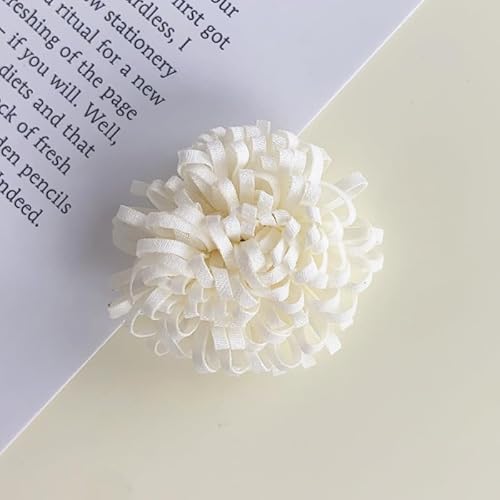 WANYI 12 Stück Blume Brosche Damen Ansteckblume 3.5CM Breite Fluffy Haarschmuck Accessoires für DIY Kleidung Hut Haarspange Zubehör von WANYI