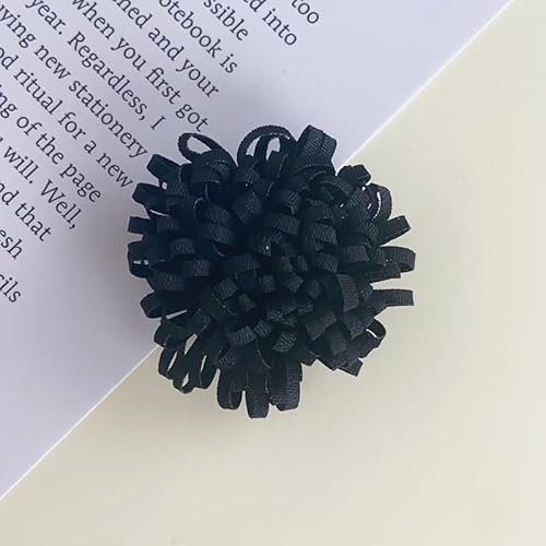 WANYI 12 Stück Blume Brosche Damen Ansteckblume 3.5CM Breite Fluffy Haarschmuck Accessoires für DIY Kleidung Hut Haarspange Zubehör von WANYI