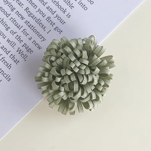 WANYI 12 Stück Blume Brosche Damen Ansteckblume 3.5CM Breite Fluffy Haarschmuck Accessoires für DIY Kleidung Hut Haarspange Zubehör von WANYI