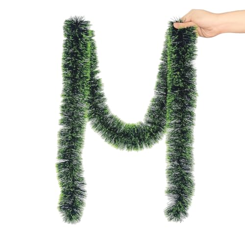 WANYI 12 Stück Weihnachtsgirlande Künstliche Tannengirlande 2M x 9CM Girlande Grün Weihnachtskranz Weihnachten Deko für Outdoor Innen Weihnachtsdekoration, Kamin von WANYI
