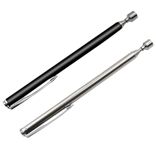 WANYI Teleskopmagnet Stabmagnet Einstellbar 12.6cm bis 65cm Edelstahl Ausziehbar Teleskop Magnetstab Werkzeug Telescopic Magnetic Pick-Up Tool -Bis Zu 1.5lb Tragkraft (2 Stück) von WANYI